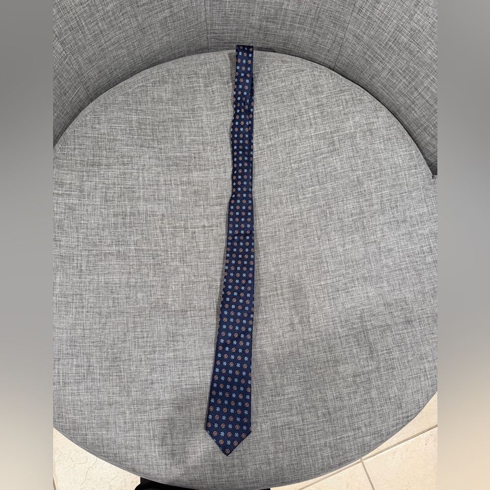 Classic Blue Patterned Men's Tie